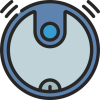 robot vacuum cleaner icon